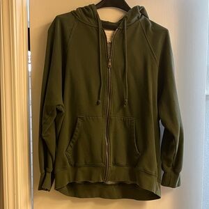 American Eagle Outfitters Olive Green Hoodie